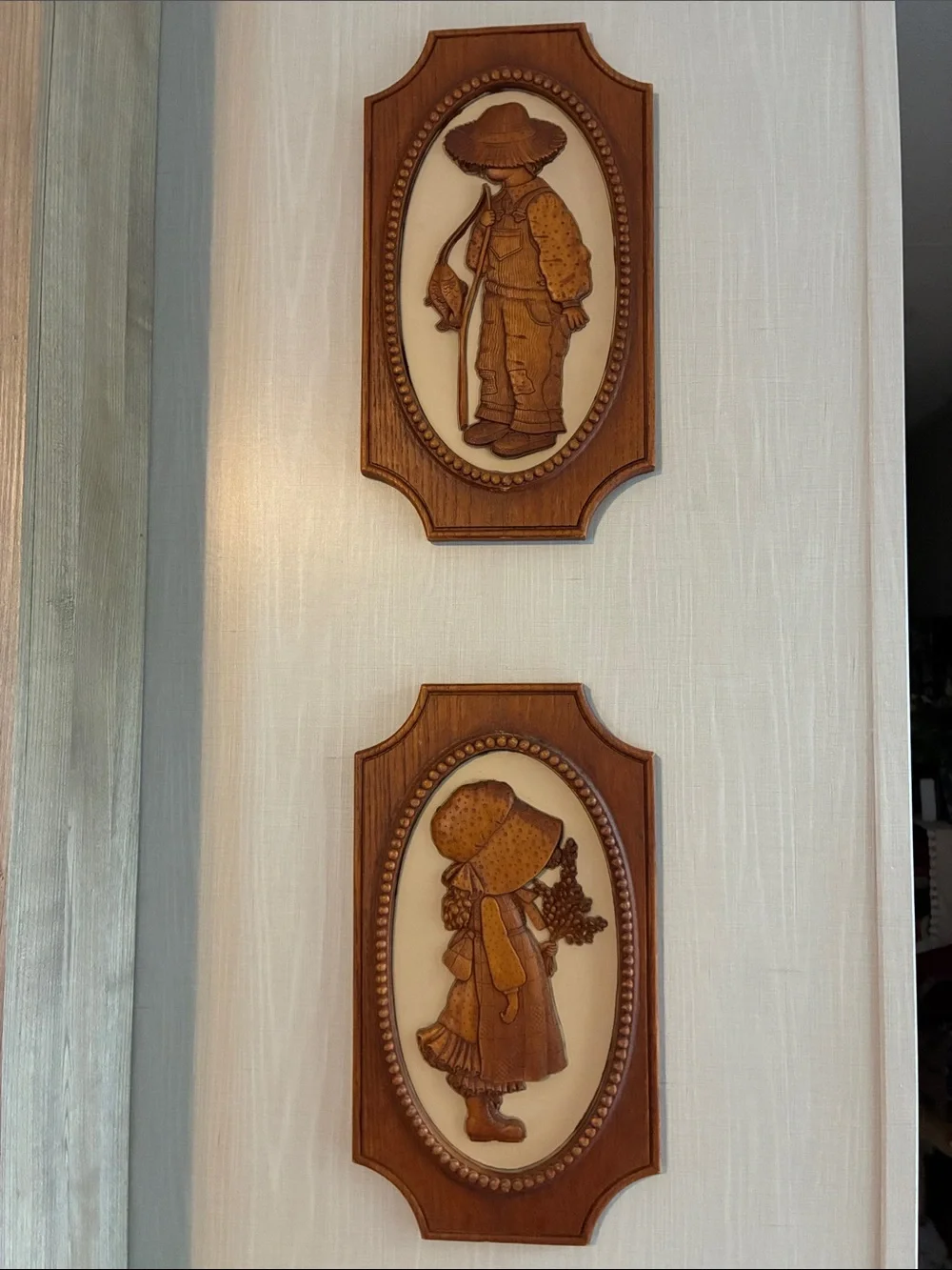 Vintage Holly Hobbie Wall Plaques by American Greetings 1972 Rare